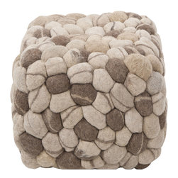 Surya Pouf Ottoman - Floor Pillows And Poufs
