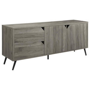 gutierrez tv stand on Manhattan Comfort Liberty Modern 63 Tv Stand In White Midcentury Entertainment Centers And Tv Stands By Manhattan Comfort Houzz
