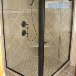 Semi Frameless Bypass (Sliding) Shower Doors - Shower Doors