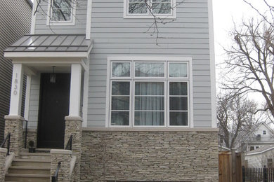 Trendy exterior home photo in Chicago