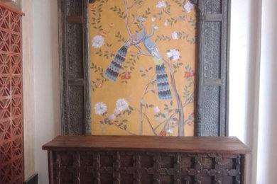 Yellow Morni Wallpaper in Hotel in Dehradun