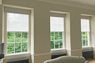 Roller Blinds and Roman Blinds Living room Project