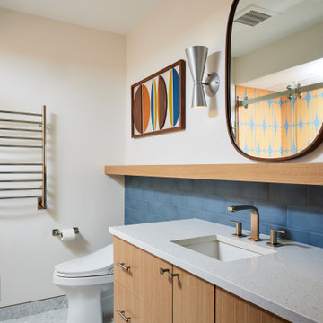 Fresh & Funky Double Bathroom Remodel
