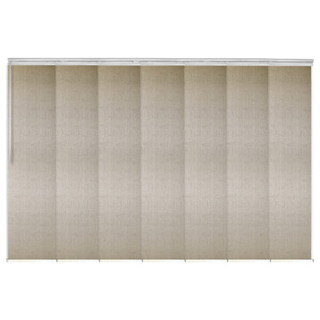 Marguerite 7-Panel Track Extendable Vertical Blinds 110-153"W