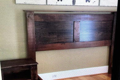 Reclaimed King Size Bed and Nightstand
