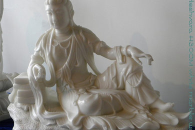 White Marble Avalokiteshvara statue