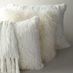 Adrienne Landau Fur Pillows and Throw - Decorative Pillows