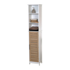50 Most Por Oak Bathroom Cabinets And Shelves For 2018 Houzz Evideco Freestanding Bath Wood Linen Tower Cabinet Shelves And Drawers Storage Stockhol Bathroom
