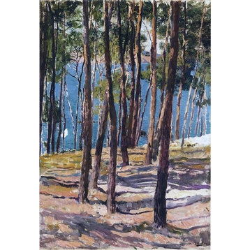 Joaquin Sorolla Y Bastida Pine Trees Premium Canvas Print