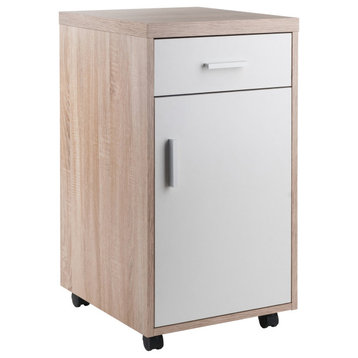 Ergode Kenner 1-Drawer Storage Mobile Cabinet, Two-Tone
