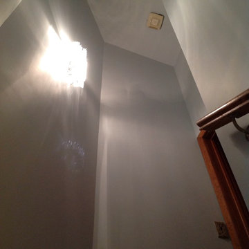 High ceilings and wall repair after wallpaper removal