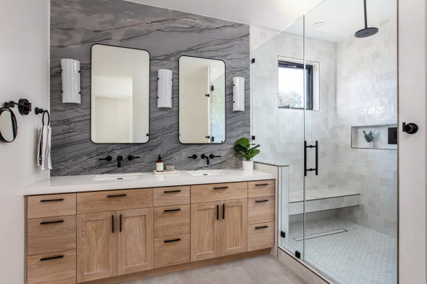 Transitional Bathroom by Wanderlust Home Interiors Inc.