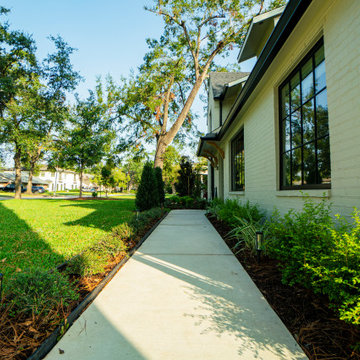 Memorial Modern House - Landscape Design, Installation, and maintenance.