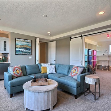 Family Room + Craft Room - The Debonair - Multi-Story Cascade-Craftsman