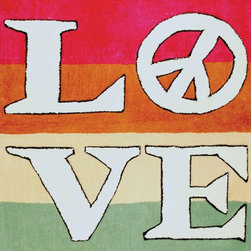 Love Stripe Kids Area Rug - Area Rugs