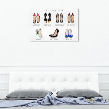 Oliver Gal 'The Shoe List' Canvas Art