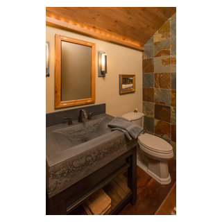 Aspen Wood Home - Rustic - Powder Room - Denver - by Amaron Folkestad ...