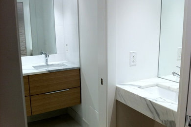 Inspiration for a contemporary bathroom remodel in DC Metro