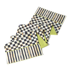 Courtly Check Table Runner | MacKenzie-Childs - Table Runners