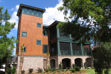 Transitional exterior home photo in Charleston