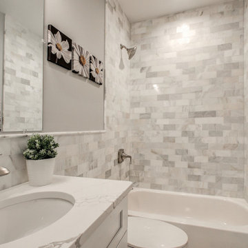 Bathroom Remodeling With Corner Tub,Standing Shower, Sink, Extra Cabinet Virgina