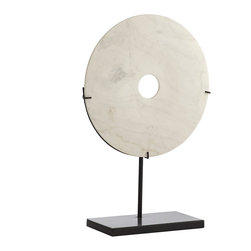 MARBLE MEDALLION SCULPTURE &ndash; WHITE - Decorative Objects And Figurines