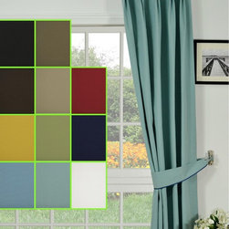 Moonbay Plain Double Pinch Pleat Cotton Curtains - Curtains