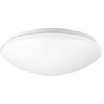 Progress Lighting - LED Flush Mount - LED close to ceiling with white contoured acrylic clouds that float off the ceiling. Twist on installation. Wall or ceiling mount. 1845 lumens, 82 lumens/watt, 3000K and 90CRI. ENERGY STAR and Title 24. Uses (1) 22.5-watt LED bulb (included).