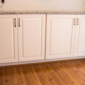 Tiny Kitchen Refaced in White