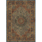 Palmetto Living by Orian - Palmetto Living by Orian Alexandra Rochester Area Rug, Navy, 7'10"x10'10" - Rochester Area Rug is a great rug for a fan of the traditional as well as dynamic color. The complex details and the rich colors are a great combination of masterful design. There is a lot that it can do for your decor that it won't disappoint and be around for years.