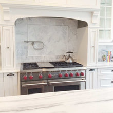 Stove in fireplace