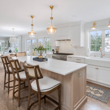 White oak and White Custom Kitchen