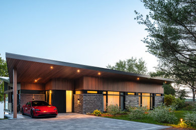 Example of a garage design in Montreal