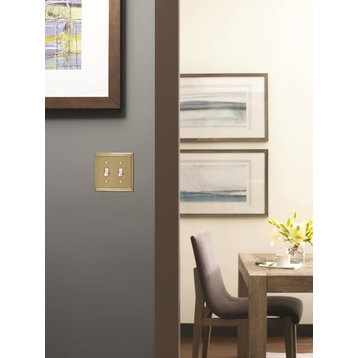 Amerock 2 Toggle Wall Plate, Golden Champagne