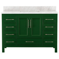Kendall Emerald Green Bathroom Vanity, 48"