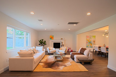 Living room - living room idea in Houston