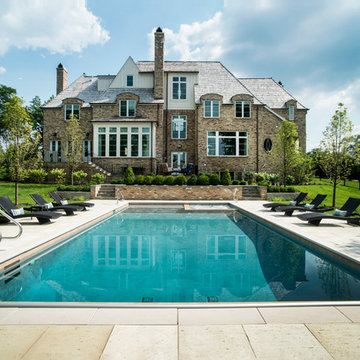 Burr Ridge, IL Swimming Pool, Spa, Sunshelf with Automatic Pool Cover