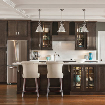 Aristokraft Cabinetry: Dark Gray Kitchen Cabinets