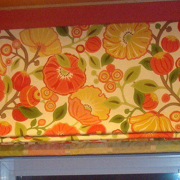Kitchen | Roman Valance with Banding