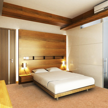 Bedroom Flooring Ideas with Cork Flooring