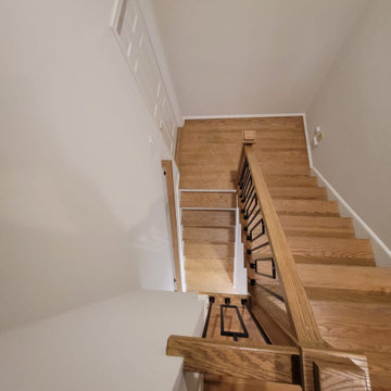 Window balusters with Wood Rail
