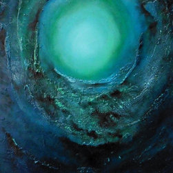 Hidden Depths 20 x 16 inches - Oil on Block Canvas - Paintings