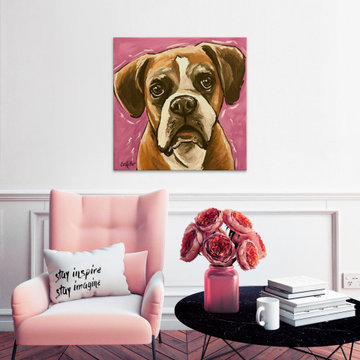 "Boxer Cam" Painting Print on Wrapped Canvas