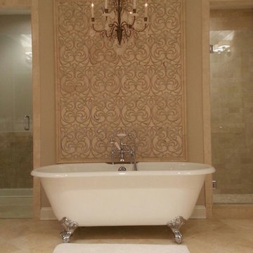 Stunning Water Jet Mosaic Wall