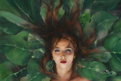 'Petals' oil on linen, 36 x 48