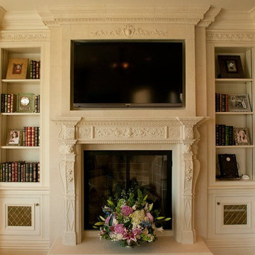 Clive Christian Classical Cream Media Cabinetry