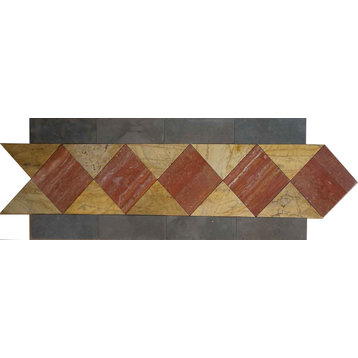 Geometric Mosaic Art - Patterned Arrow