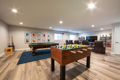 Inspiration for a modern home design remodel in Minneapolis