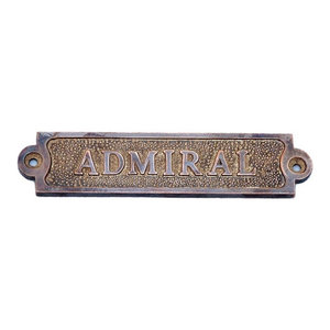 Antique Brass Seaman Sign 6 Brass Sign Nautical Home Decor