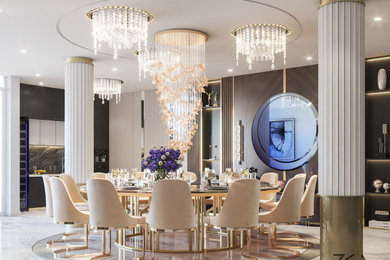 Great room - large modern great room idea in Other